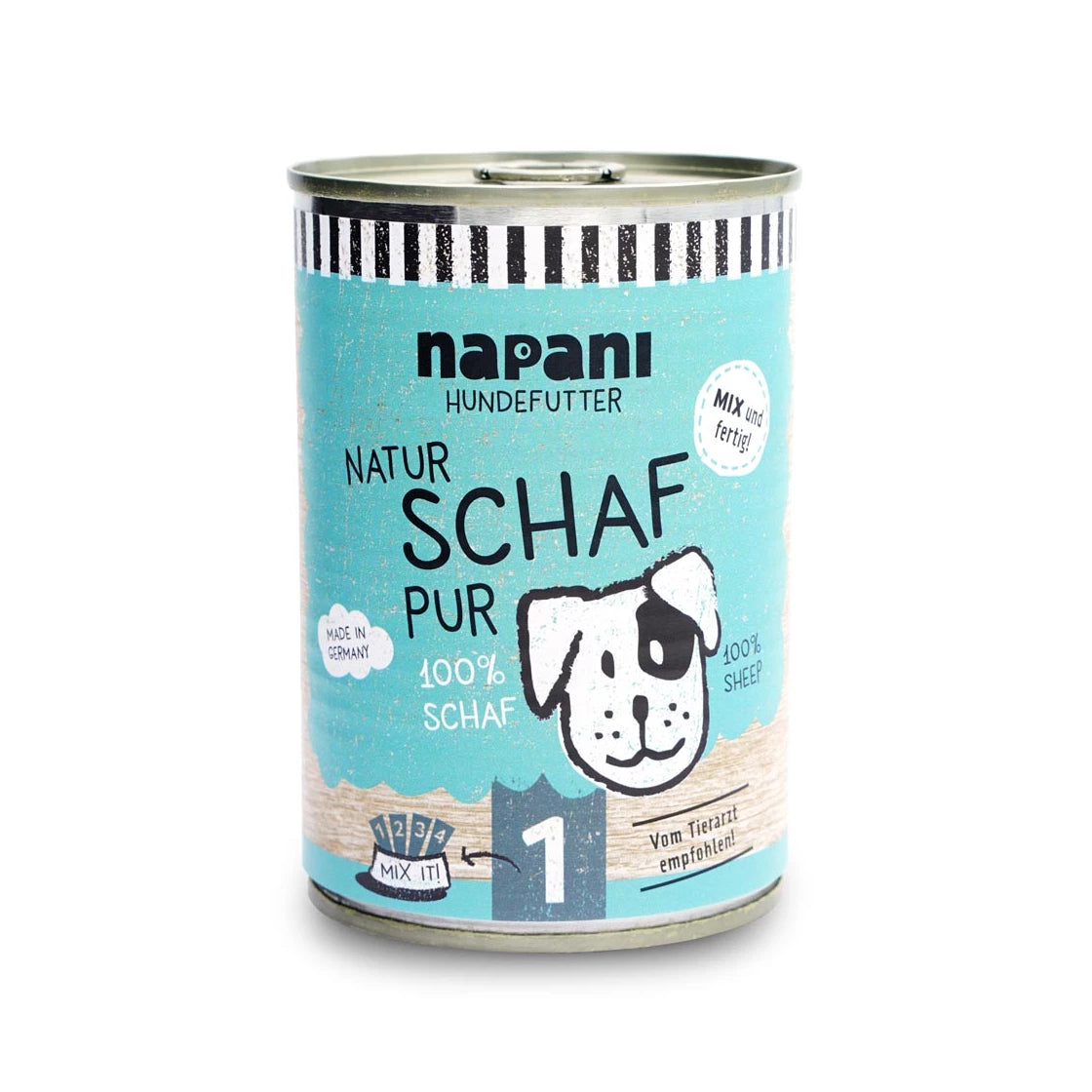 Dosenfutter für Hunde, Schaf pur