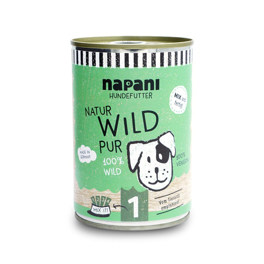 Dosenfutter für Hunde, Wild pur