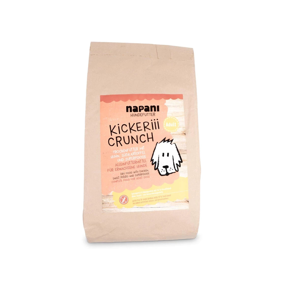 Kickeriii Crunch - napani Trockenfutter mit Huhn, Adult