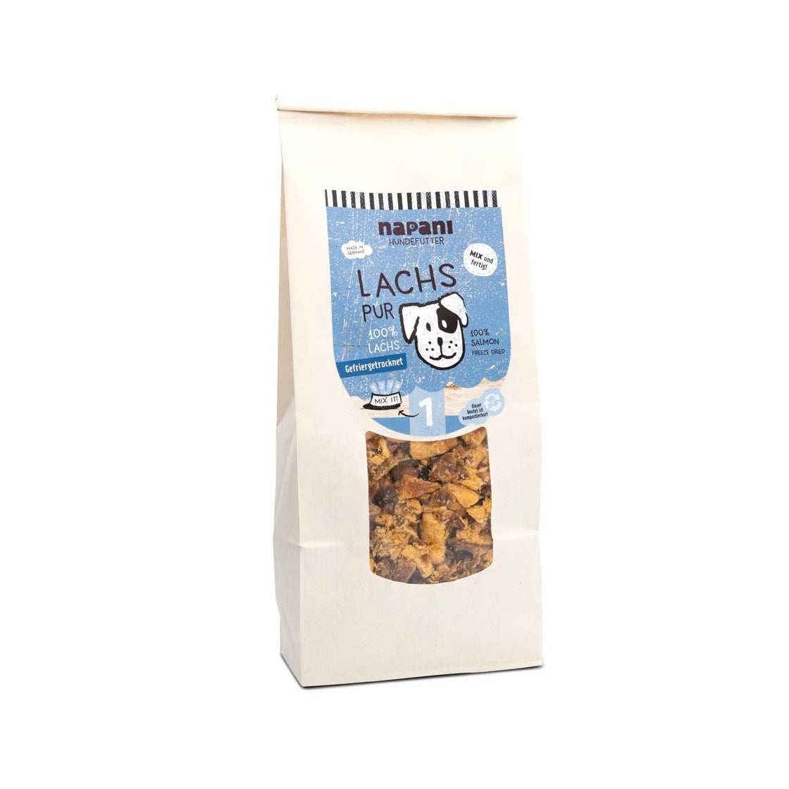 Lachs pur für Hunde, gefriergetrocknet, 500g