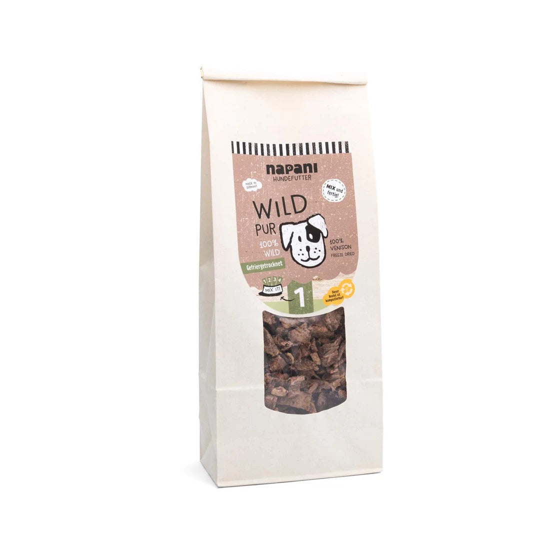 Wild pur für Hunde, gefriergetrocknet, 500g